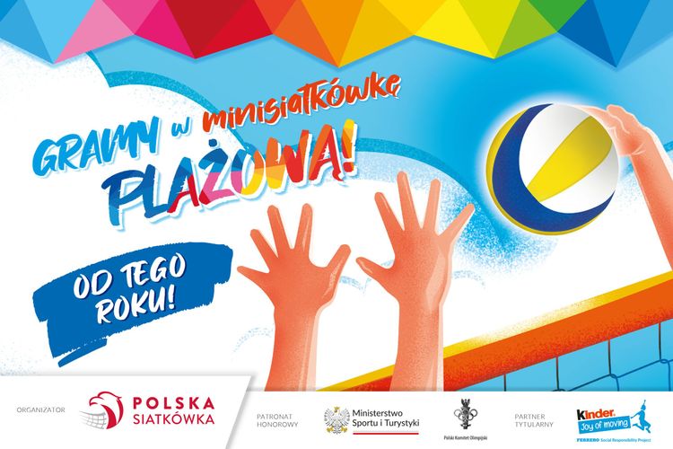Rozgrywki minisiatkówki wkraczają na plażę!